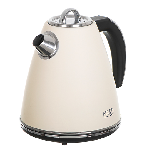 Klasická elektrická kanvica Adler krémová 1,5 L STRIX